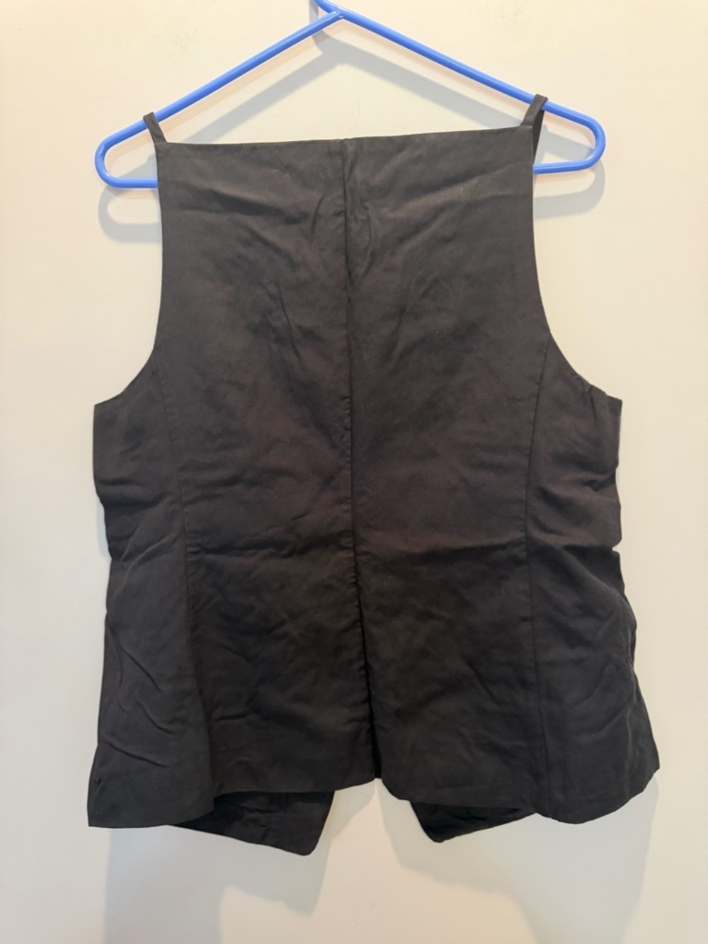Madewell Black Button-Front Square-Neck Camisole Vest - Picture 4 of 5